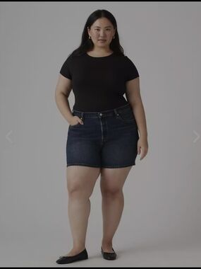 Levi's Dark Blue Denim Jean Shorts